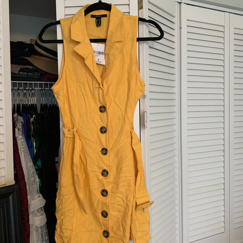 Yellow Dress- Forever 21 Size S